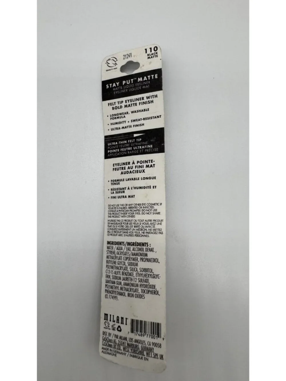 Milani matte eyeliner